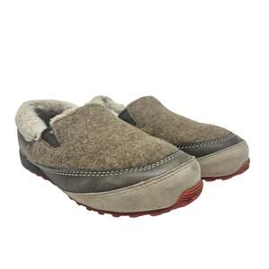 Sorel Mackenzie Slip-On Shoes Clog Slipper Snow Wool Shoes‎ Brown Tan Size US 7